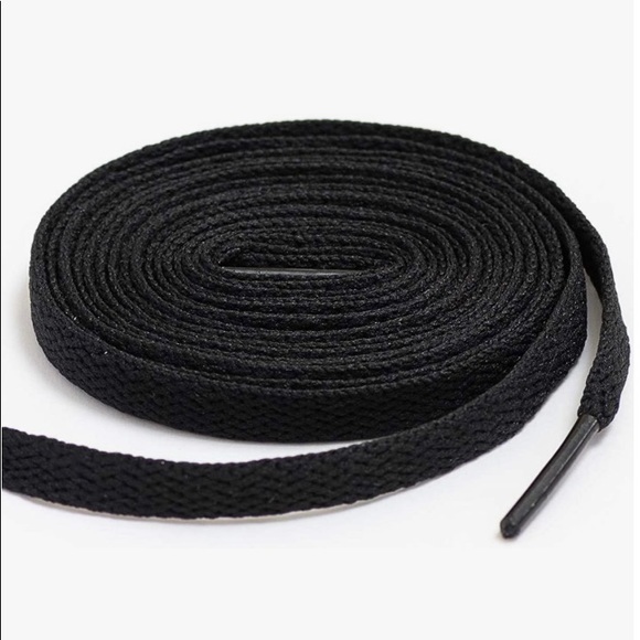 Stepace 4-Pairs Flat Black Shoelaces for Sneakers - Picture 3 of 7